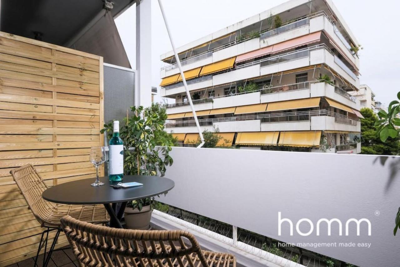 Athens Riviera Homm Flat 4 Min Walk From Beach, Thiseos Str エクステリア 写真
