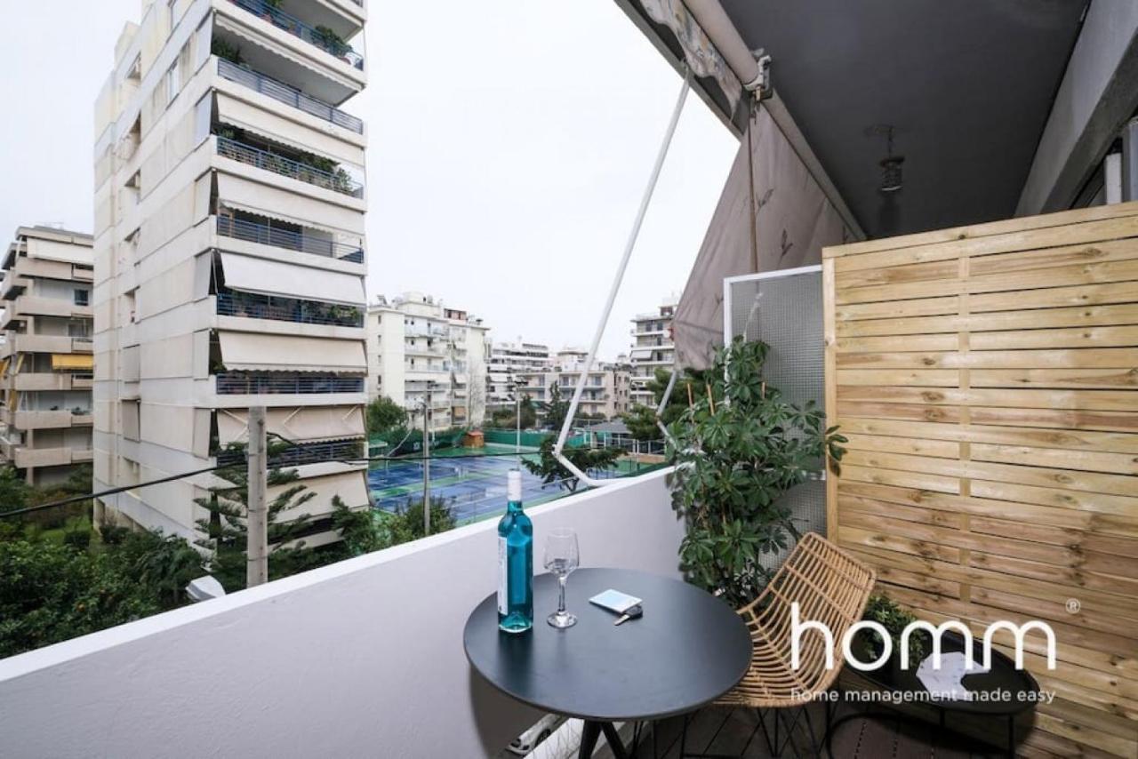 Athens Riviera Homm Flat 4 Min Walk From Beach, Thiseos Str エクステリア 写真